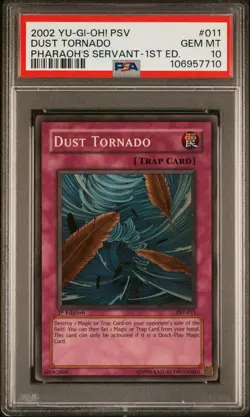 Yu-Gi-Oh! Dust Tornado 2002 First 1st Edition Super Rare PSV-011 PSA 10 - Image 1