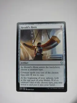 Herald's Horn - Commander 2017 - #053 - Light Play - MTG Magic the Gathering - Image 1