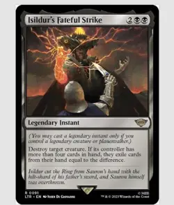 Isildur's Fateful Strike Lord of the Rings 0091 Non-foil NM - Image 1