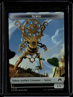 Servo 33 / Bird 9 - Token - Foil - MH3 - MTG Magic The Gathering - Image 1