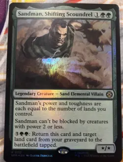 MTG Sandman, Shifting Scoundrel 0112 Foil R Marvel's Spider-Man - Image 1