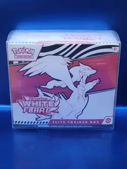 POKEMON TCG: Scarlet & Violet White Flare ETB Factory Sealed in Protective Case - Image 1
