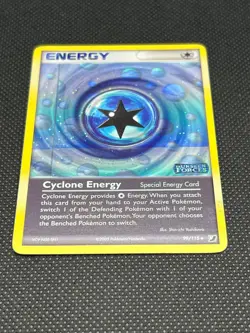 Pokemon TCG Cyclone Energy Unseen Forces 99/115 Reverse Holo Stamped - Image 2