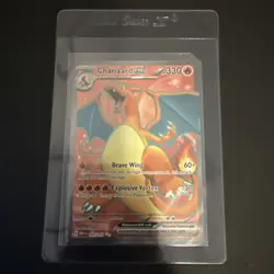Pokemon TCG Charizard EX Scarlet & Violet Holo Ultra Rare Card 183/165 MINT - Image 1