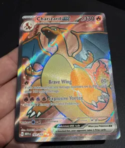 Pokemon TCG Charizard EX Scarlet & Violet Holo Ultra Rare Card 183/165 MINT - Image 3