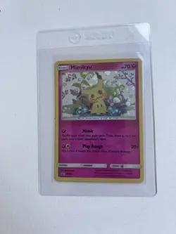 Pokemon Mimikyu TCG Sun Moon SM163 Holo Rare Black Star Promo NM - Image 1