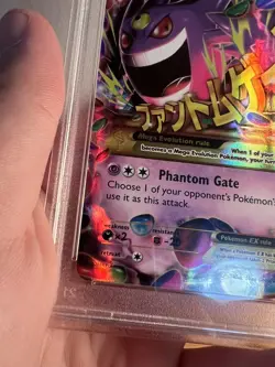 2014 POKEMON XY PHANTOM FORCES ULTRA RARE #121 M GENGAR EX PSA 6 - Image 2