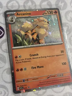 Arcanine - SVP011 - Pokemon Scarlet & Violet Promo Ultra Rare Holo Card NM - Image 2
