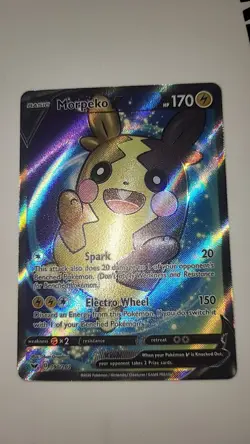 Pokemon TCG Morpeko v Sword & Shield Holo Full Art Ultra Rare Card 190/202 Nm - Image 1