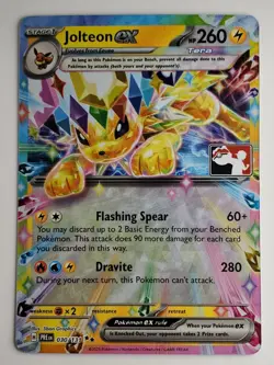NM - Pokemon Stamped Holo Jolteon ex 030/131 - Prize Pack Series 7 Prismatic - Image 1