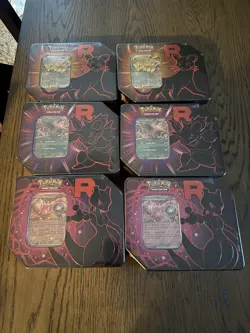 Pokemon Destined Rivals Team Rocket Mewtwo Nidoking Persian Tin’s New Sealed - Image 1