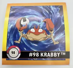 Pokemon 1999 Artbox Series 1 Stickers Krabby #98 - Image 1