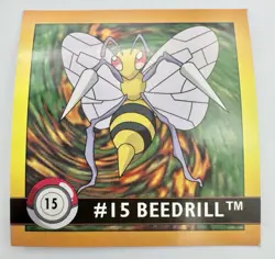 Pokemon 1999 Artbox Series 1 Stickers Beedrill #15 - Image 1
