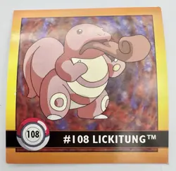Pokemon 1999 Artbox Series 1 Stickers Lickitung #108 - Image 1