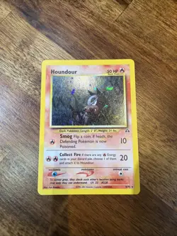 Pokemon TCG Houndour Neo Discovery Holo Rare Card 5/75 - Image 1