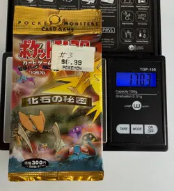 POKEMON VINTAGE WOTC JAPANESE FOSSIL BOOSTER PACK 300 YEN - Image 5