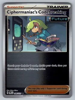 Ciphermaniac's Codebreaking Reverse Holo NM 104/131 Prismatic Evolutions Pokemon - Image 1