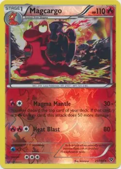 Pokemon - Magcargo - 21/146 - Rare - Reverse Holo - XY - Base Set - NM - Image 1