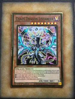 Yugioh Chaos Dragon Levianeer MAGO-EN017 Gold Rare 1st Ed NM - Image 1
