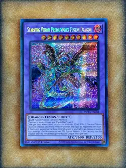 Yugioh Starving Venom Predapower Fusion Dragon MP23-EN081 Secret Rare 1st Ed NM - Image 1