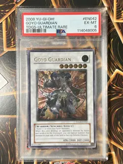 2008 Yu-Gi-Oh! Goyo Guardian || TDGS-Ultimate Rare || PSA EX-MT 6 || TDGS-EN042 - Image 1