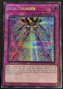 YuGiOh! Iron Thunder, MP25-EN058, Prismatic Secret Rare, 1st Edition - Image 1