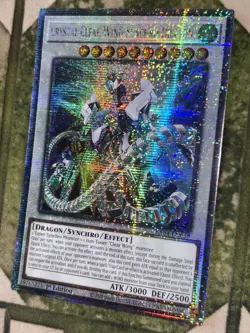 YuGiOh CRYSTAL CLEAR WING SYNCHRO DRAGON Quarter Century Secret Rare RA04-EN059 - Image 1