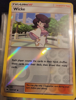Reverse Holo Foil Wicke 127/147 Burning Shadows Set Pokemon Cards NM/MINT - Image 1