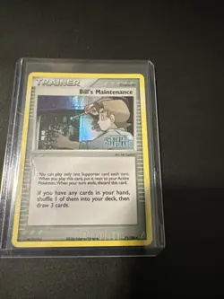 Bill's Maintenance EX Crystal Guardians 71/100 Reverse Holo pokemon card LP - Image 1