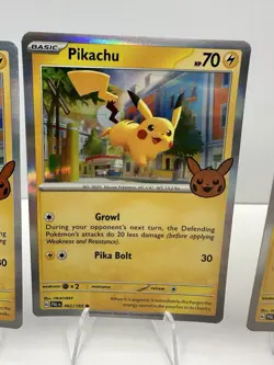 Pokemon Pikachu 062/193 2023 Trick or Trade Holo Lot Of 4 Cards - Image 4