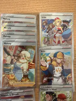 Pokemon Full Art Sword And Shield Trainers Crown Zenith 27 Cards NM+ - Image 3