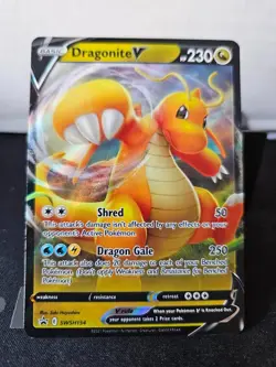 Dragonite V SWSH154 SWSH: Sword & Shield Promo Cards Holo Promo Pokemon TCG NM - Image 1