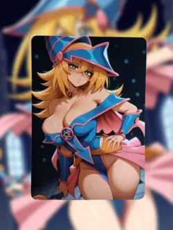 Dark Magician Girl Yugioh Anime Waifu Sexy Goddess Doujin Lewd Hentai Card - Image 1