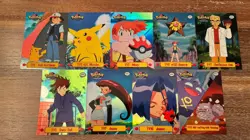 BLUE LOGO Topps Pokemon TV Animation Series 1 Silver Foil Card Lot NO DUPLICATES - Image 1