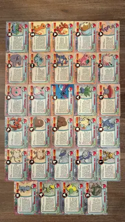 BLUE LOGO Topps Pokemon TV Animation Series 1 Silver Foil Card Lot NO DUPLICATES - Image 2