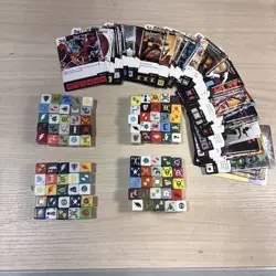 Dice Masters Lot Including cards and dice from Marvel and DC sets - Image 1