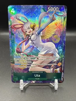 Uta (Alt Art) OP13-023 SR Carrying on His Will - ONE PIECE Card Game ENGLISH NM - Image 1