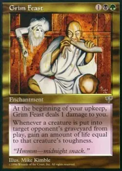 1x Grim Feast Heavy Play MTG Magic - Kid Icarus - - Image 1