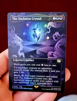 The Darkness Crystal [BORDERLESS FOIL] | Final Fantasy (MTG) | NM EN - Image 1