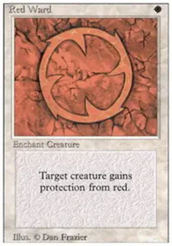 Red Ward NM, English MTG Revised Edition - Image 1