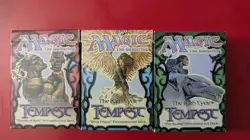 MTG 3 Tempest Rath Cycle Theme Decks Swarm/Flames of Rath/Deep Freeze LP/LP/MP - Image 1
