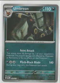 Umbreon Poke Ball Pattern Rare 59/131 Pokemon TCG Prismatic Evolutions NM - Image 2
