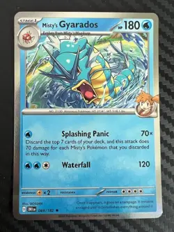 Pokemon TCG Misty's Gyarados Holo Rare SV10: Destined Rivals 049/182 NM - Image 1