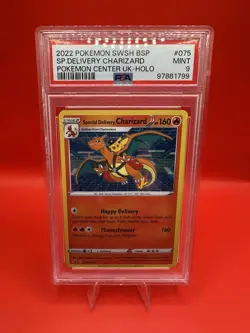 Pokemon Special Delivery Charizard SWSH075 Holo Black Star Promo PSA 9 - Image 1