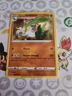 Pokemon TCG Galarian Sirfetch'd Pokemon Promos 095/192 Promo Cosmos Holo Rare - Image 1