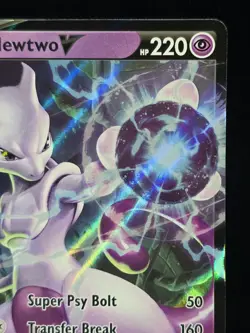 Pokemon Mewtwo V 030/078 Ultra Rare Full Art 2022 Pokemon GO Near Mint - Image 3