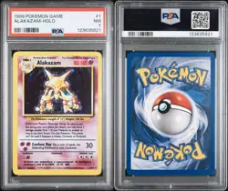 Alakazam Holo Rare PSA 7 NM 1999 Pokemon Base Set Unlimited #1/102 - Image 3