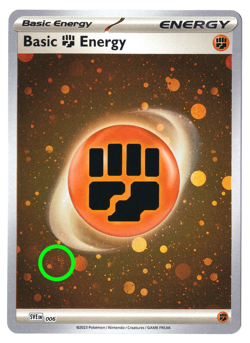 HD COSMOS HOLO 🌀 SWIRL Basic Fighting Energy 006 - Pokemon 151 - Image 1