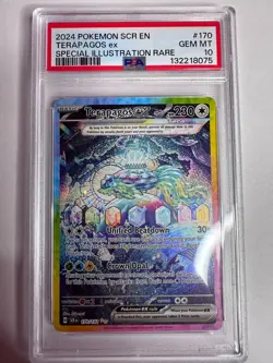 2024 POKEMON SCR EN-STELLAR CROWN SPECIAL ILLUSTRATION RARE TERAPAGOS EX PSA 10 - Image 1