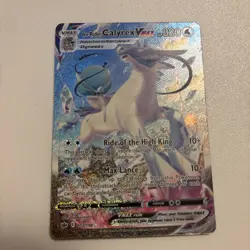 Pokemon TCG Ice Rider Calyrex Vmax Chilling Reign Alt Art 203/198 - Image 1